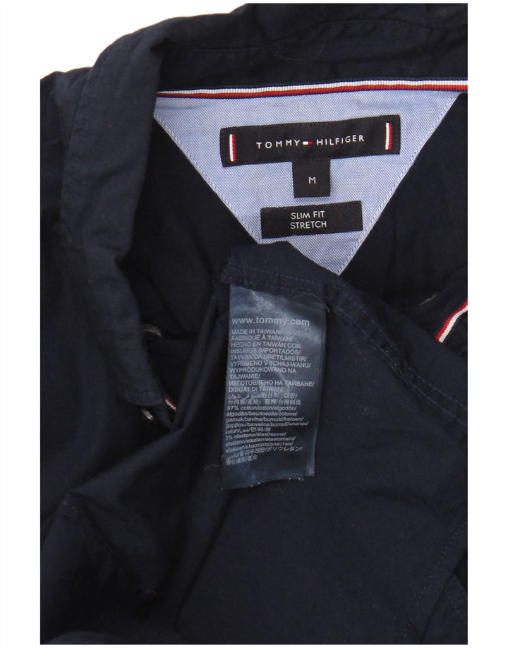 Ανδρικό πουκάμισο Tommy Hilfiger Slim Fit Βαμβακερό μεσαίο ναυτικό