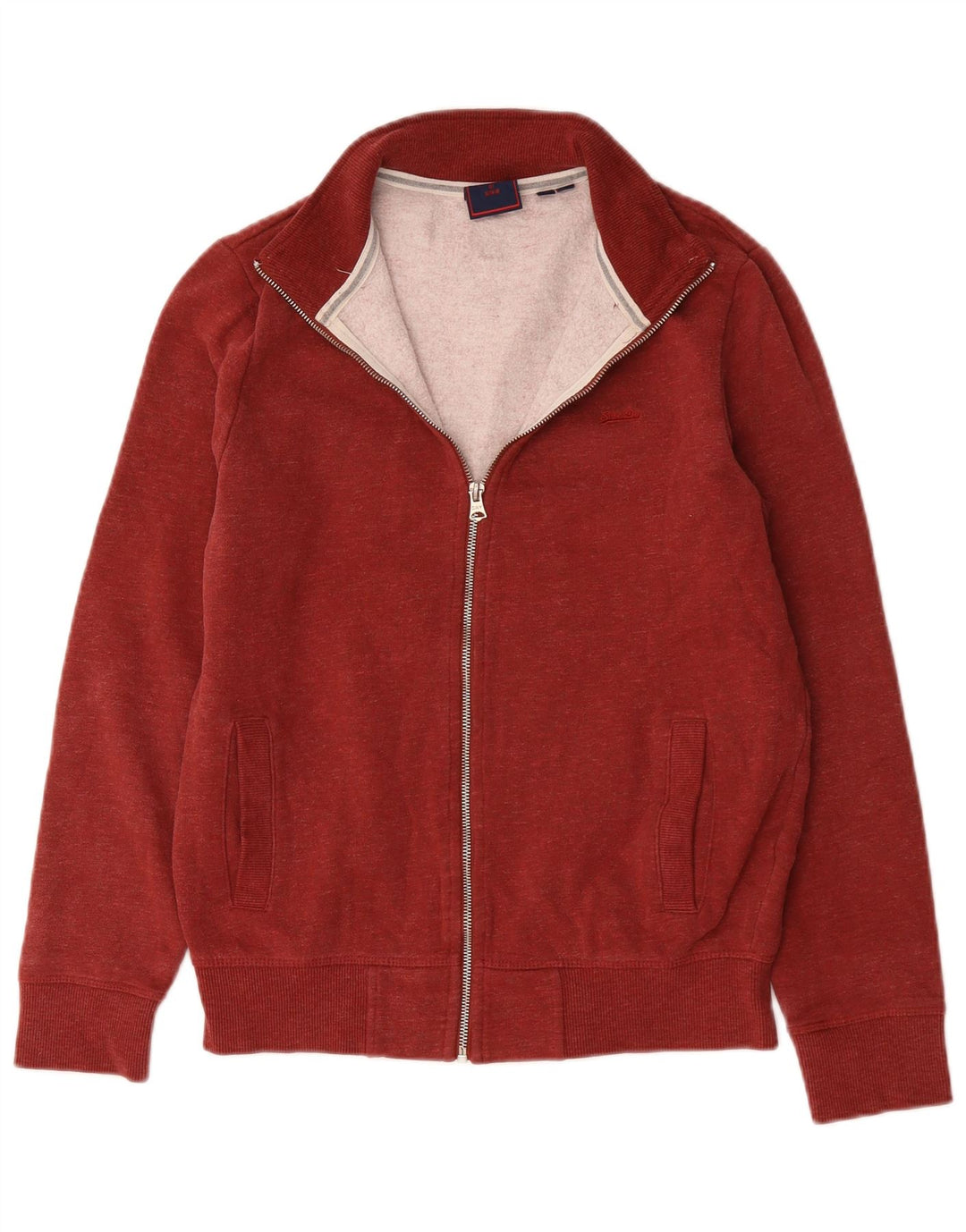 Ανδρική φόρμα Superdry Top Jacket Μεσαίο κόκκινο βαμβακερό