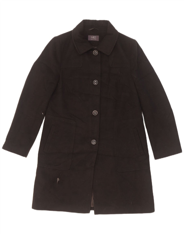 Marks & Spencer Γυναικείο Πανωφόρι UK 10 Small Black Polyester