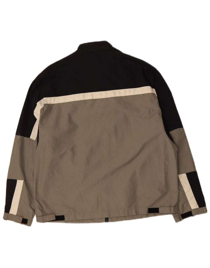 Ανδρικό vintage τζάκετ αντιανεμικό UK 38 Medium Grey Colorblock Polyamide