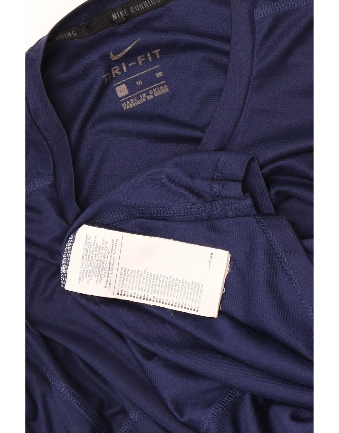 Ανδρικό Nike Dri Fit Μακρυμάνικο XL Navy Blue Polyester
