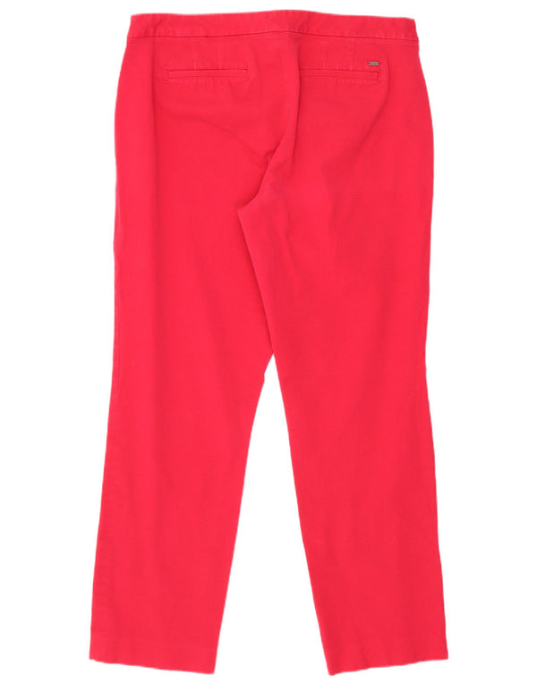 Tommy Hilfiger Γυναικείο παντελόνι Chino Crop US 10 Large W30 L26 Red Cotton
