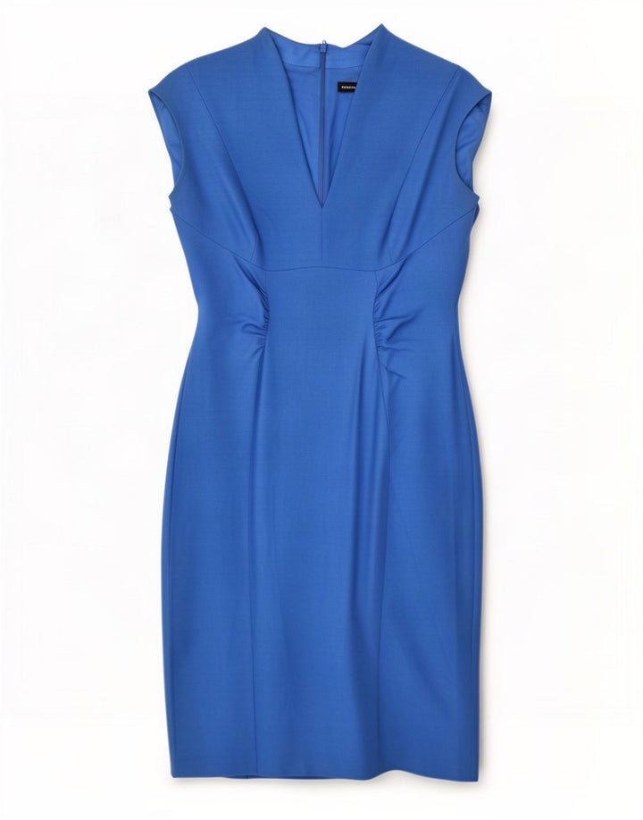 Γυναικείο φόρεμα με θήκη Karen Millen UK 14 Medium Blue Viscose