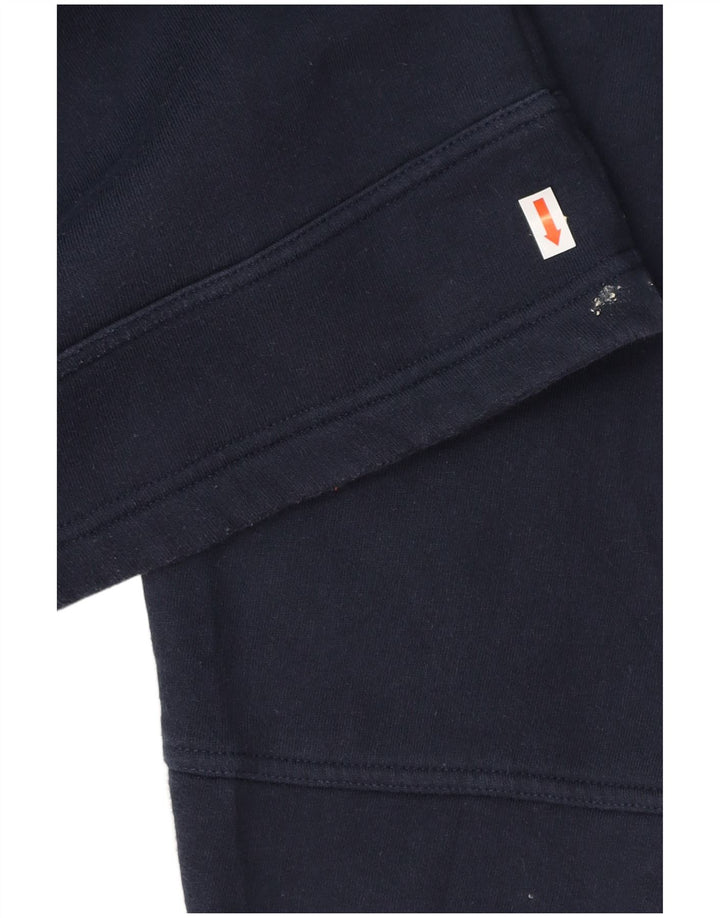 Ανδρικό φούτερ ADIDAS με χαλαρή εφαρμογή, μεσαίο μπλε βαμβακερό