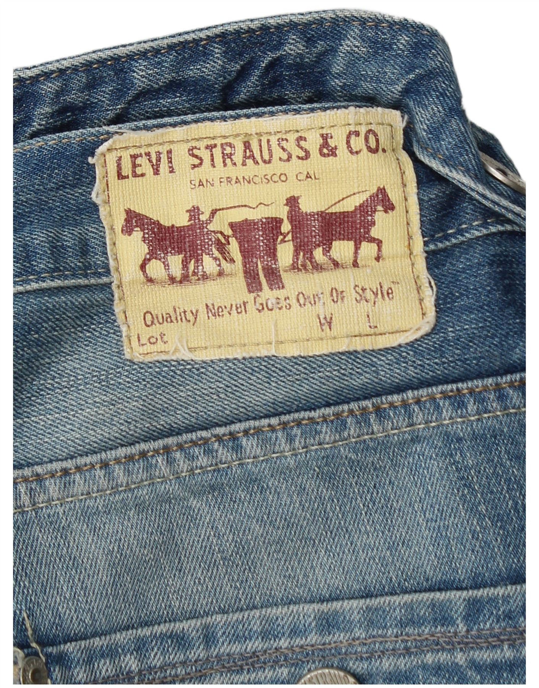 LEVI'S Womens 504 Bootcut Jeans W32 L32 Blue