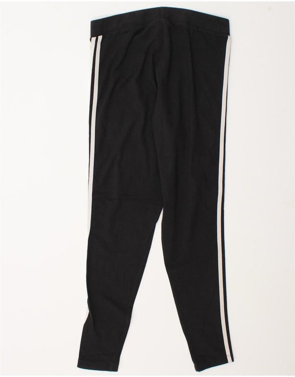 Adidas Womens Leggings UK 18 XL Black Cotton