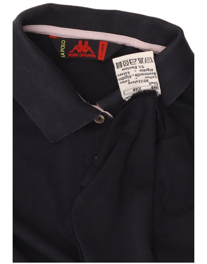 KAPPA Girls Polo πουκάμισο 13-14 ετών XL Navy Blue Cotton