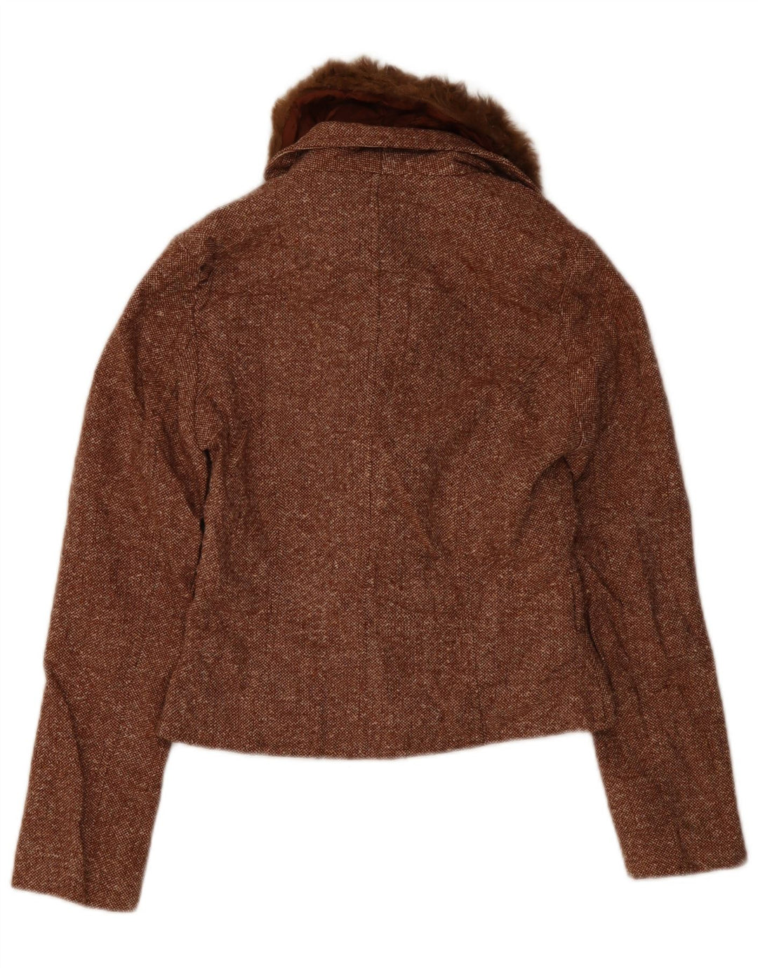 Pimkie γυναικείο σακάκι 1 κουμπιού blazer UK 10 Small Brown Flecked