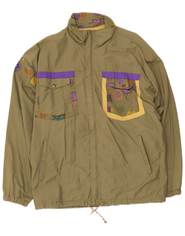 Ανδρικό τζάκετ Cider Utility EU 46 Small Khaki Geometric Cotton