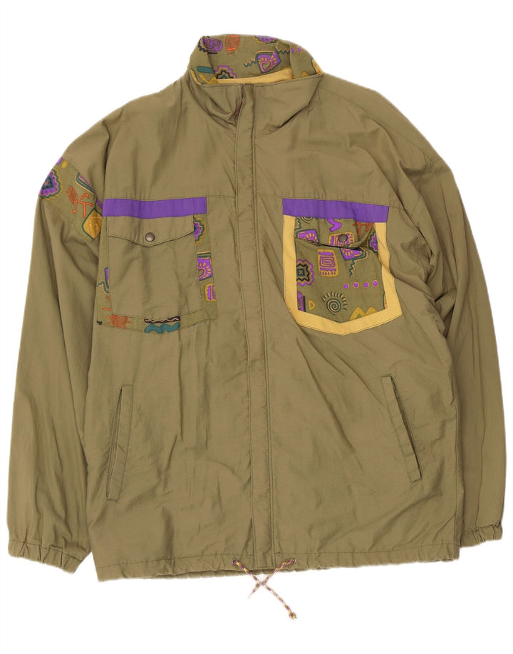 Ανδρικό τζάκετ Cider Utility EU 46 Small Khaki Geometric Cotton