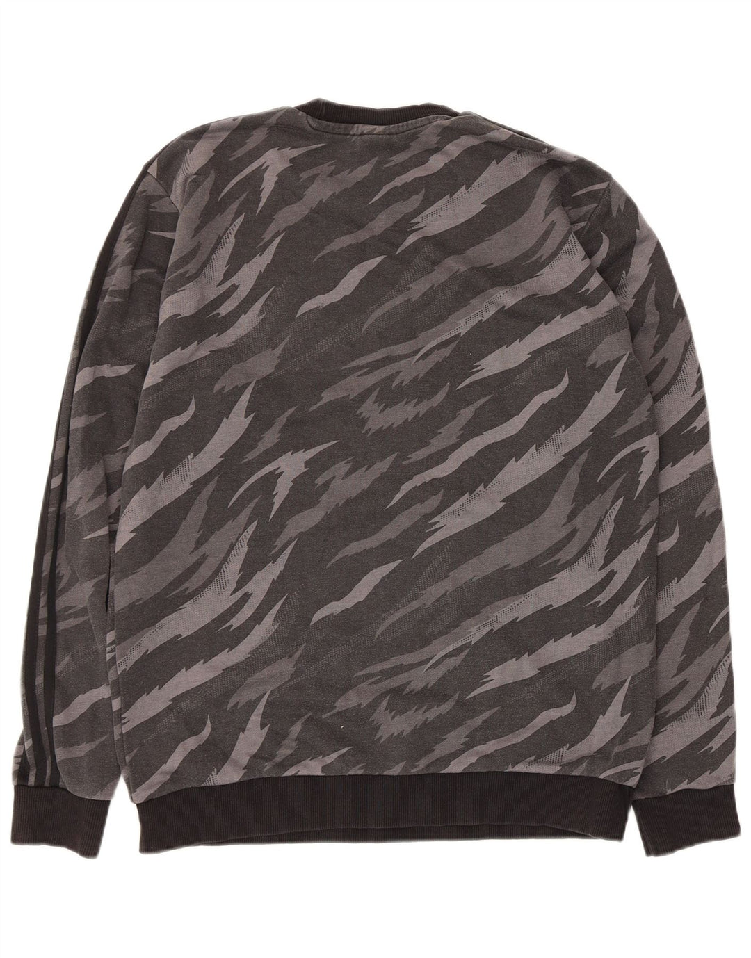 Ανδρικό φούτερ Adidas Jumper με μεσαίο γκρι Animal print βαμβακερό