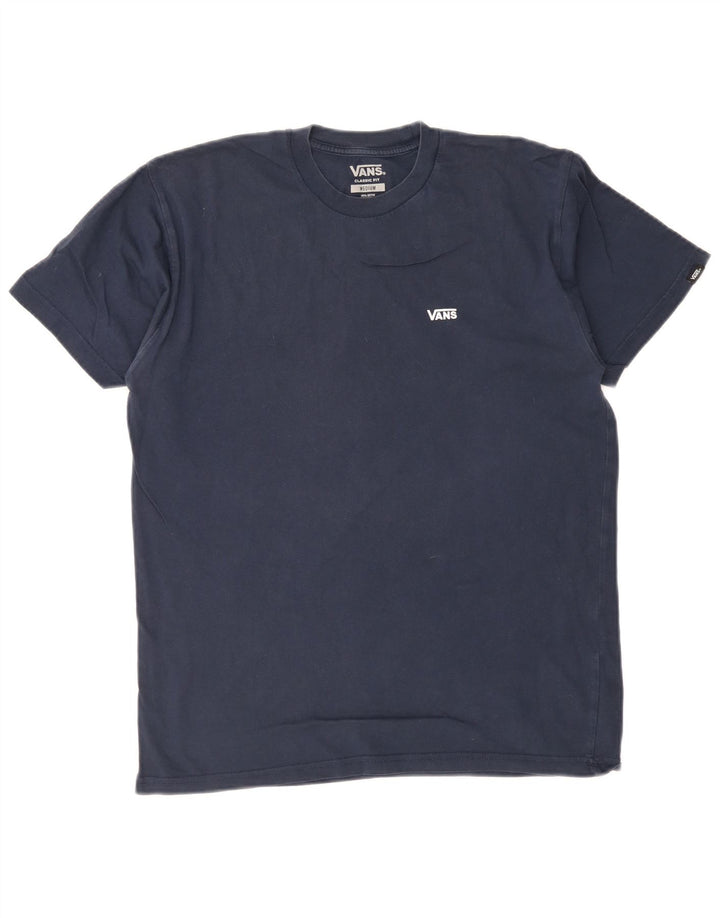 Ανδρικό T-Shirt Vans Κλασική Εφαρμογή Τοπ μεσαίο μπλε ναυτικό βαμβακερό