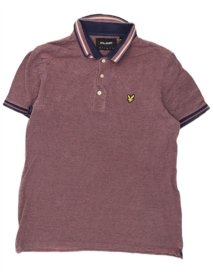 Ανδρικό πουκάμισο πόλο Lyle & Scott, μεγάλο ροζ βαμβακερό