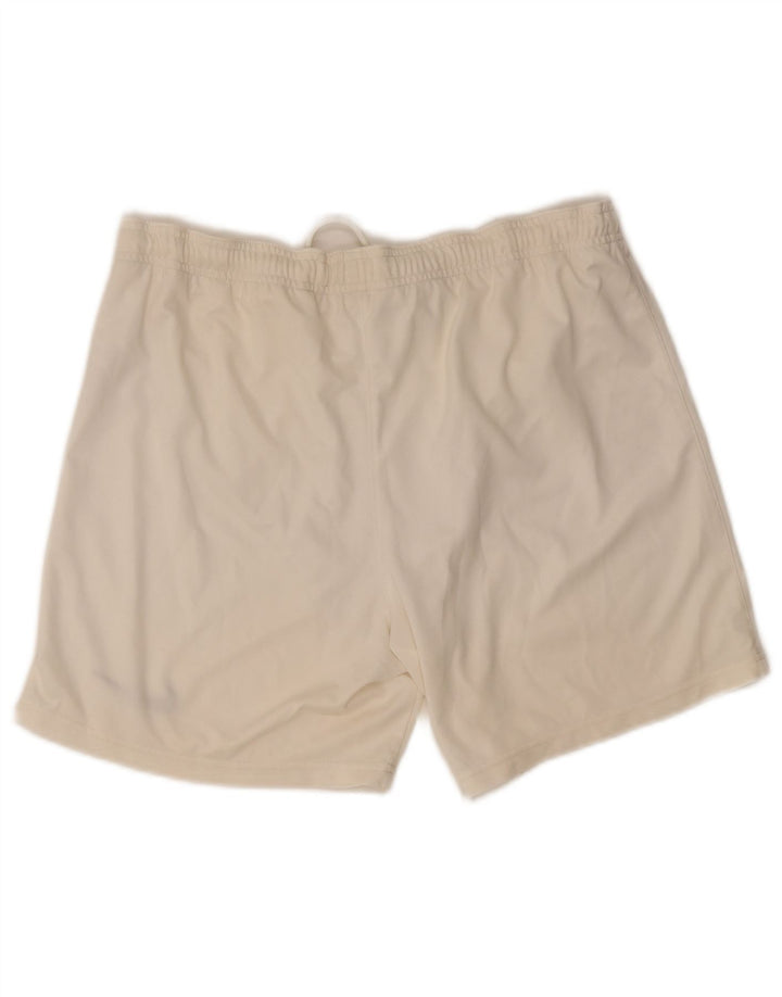 Ανδρικό αθλητικό σορτς Nike Dri Fit από μεσαίο λευκό πολυεστέρα
