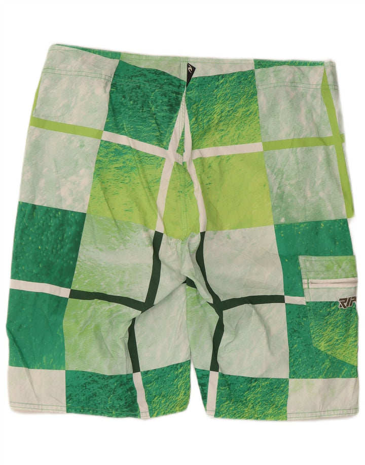 Ανδρικό γραφικό σορτς κολύμβησης Rip Curl Μεγάλο πράσινο τσεκ πολυεστέρα