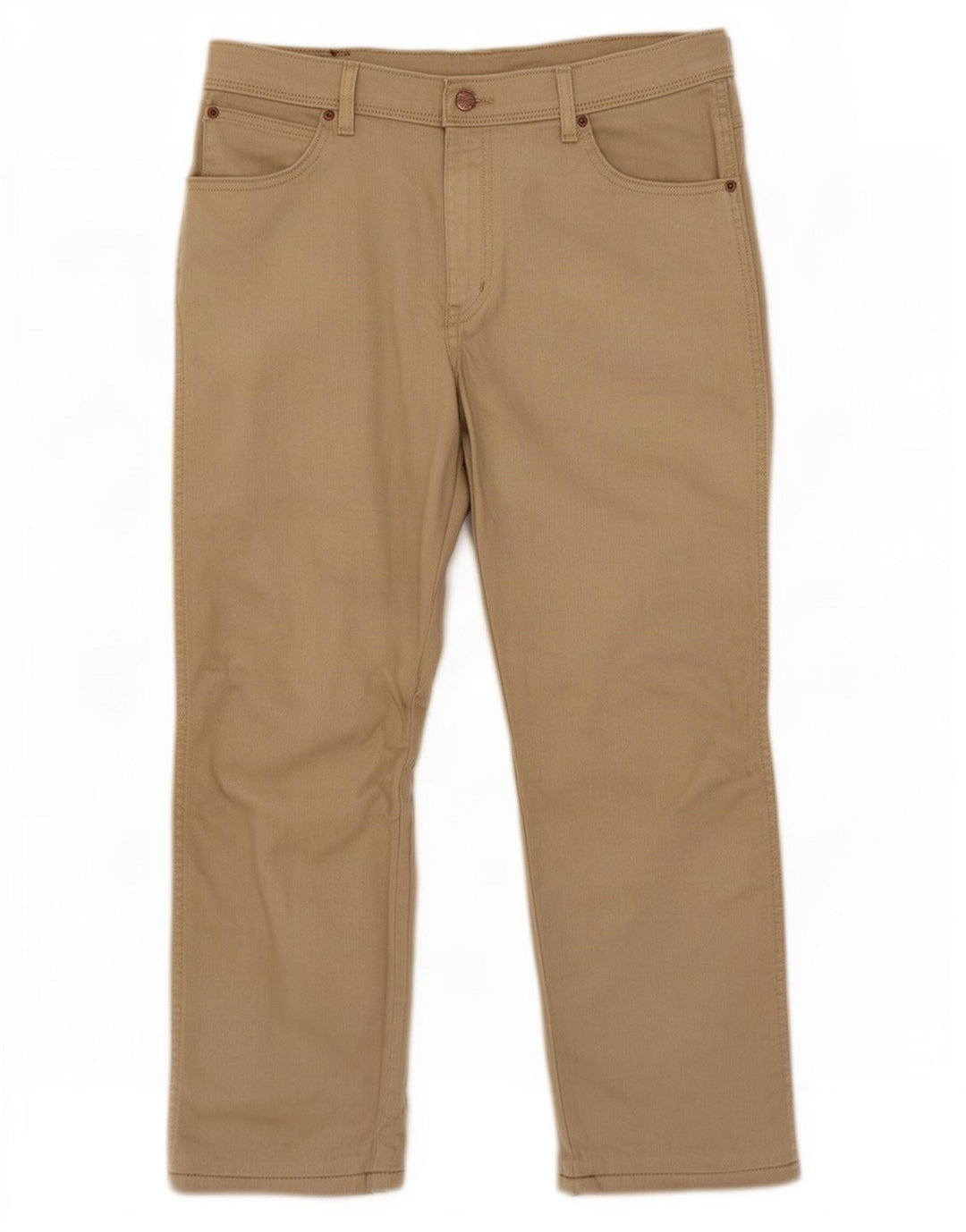 Ανδρικό τζιν Wrangler Cropped W36 L25 Μπεζ βαμβακερό