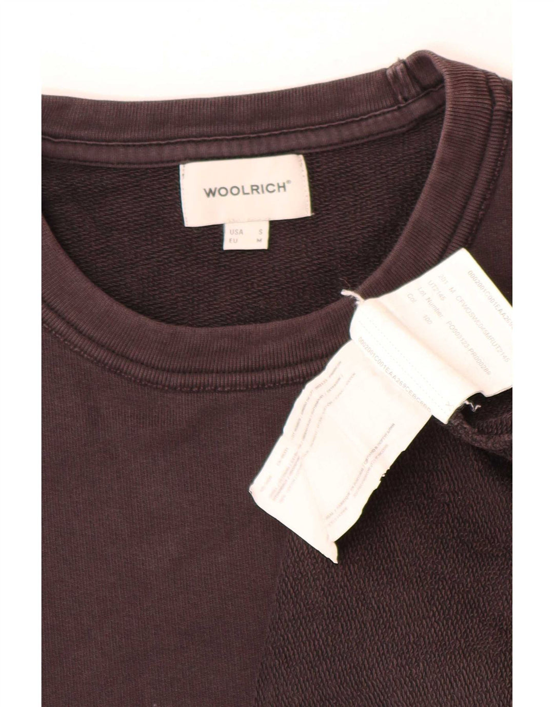 Woolrich Ανδρικό φούτερ με χαλαρή εφαρμογή πουκάμισο από μικρό καφέ βαμβακερό