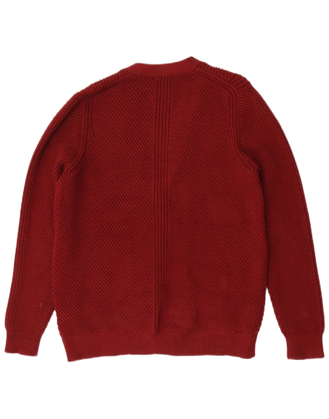 Marks & Spencer Γυναικείο πουλόβερ ζακέτα Autograph UK 12 μεσαίο κόκκινο βισκόζη