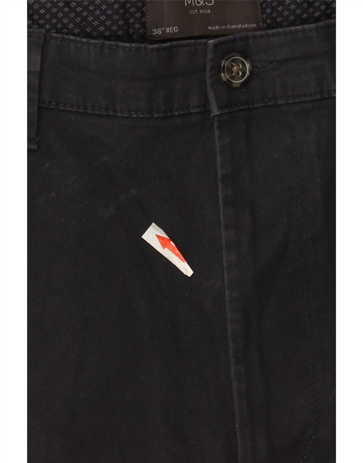 Ανδρικό σορτς Chino Marks & Spencer W38 XL Navy Blue Cotton