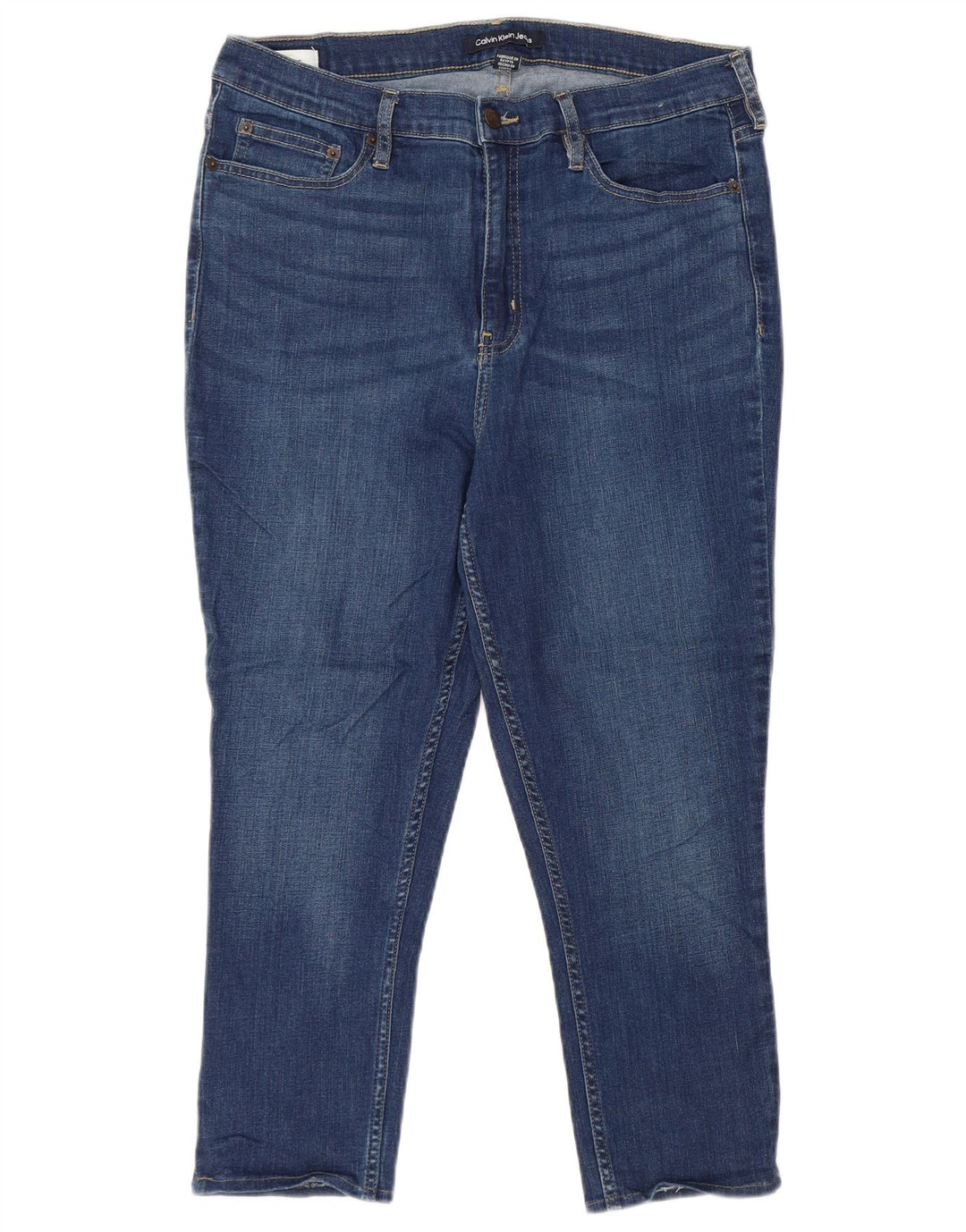 CALVIN KLEIN Γυναικείο Τζιν Capri W32 L22 Μπλε βαμβακερό