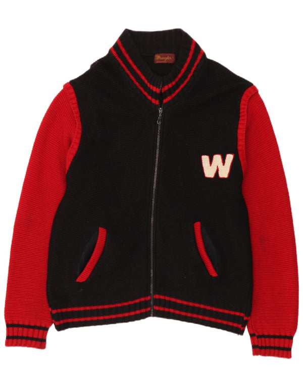 Ανδρικό πουλόβερ γραφικής ζακέτας Wrangler Medium Black Colourblock