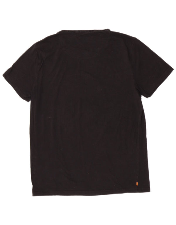 Superdry Mens Slim Fit T-Shirt Top XL Black Cotton