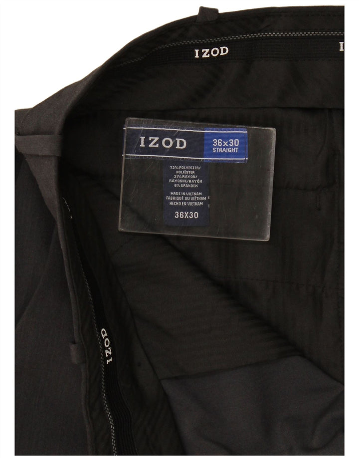 Ανδρικό ίσιο παντελόνι Izod Crop W36 L25 Γκρι Πολυεστέρας