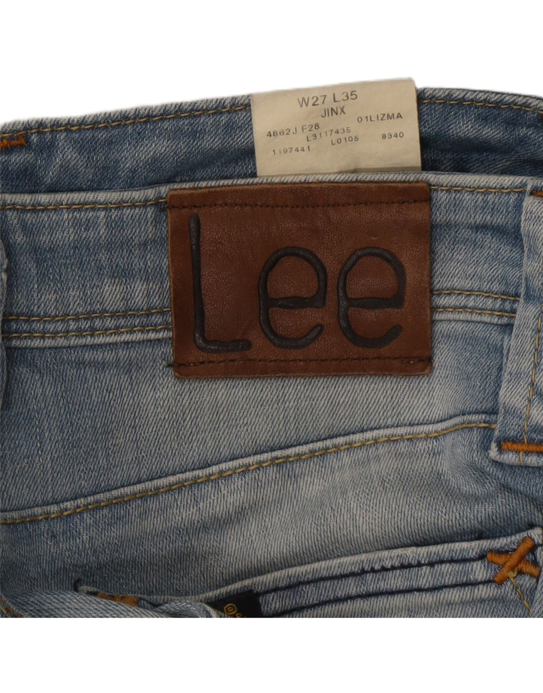 LEE Γυναικείο Jinx Straight Jeans W27 L30 Μπλε βαμβακερό