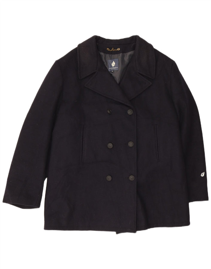 Michel Beaudouin Ανδρικό παλτό μπιζελιού IT 56 4XL Μαλλί Navy Blue
