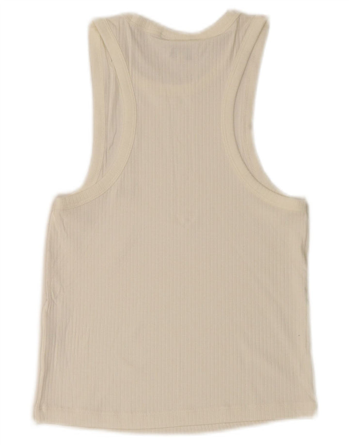 Lee Womens Crop Slim Fit Top UK 8 Small White
