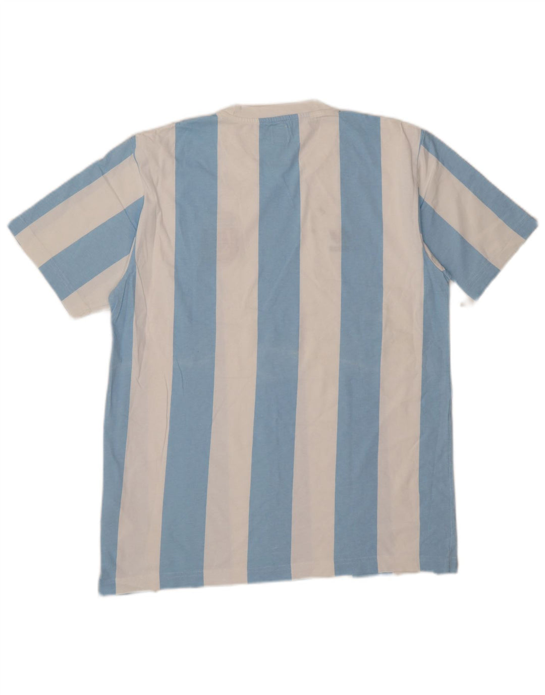 Ανδρικό γραφικό T-Shirt Adidas Top Βαμβακερό μεσαίο μπλε ριγέ