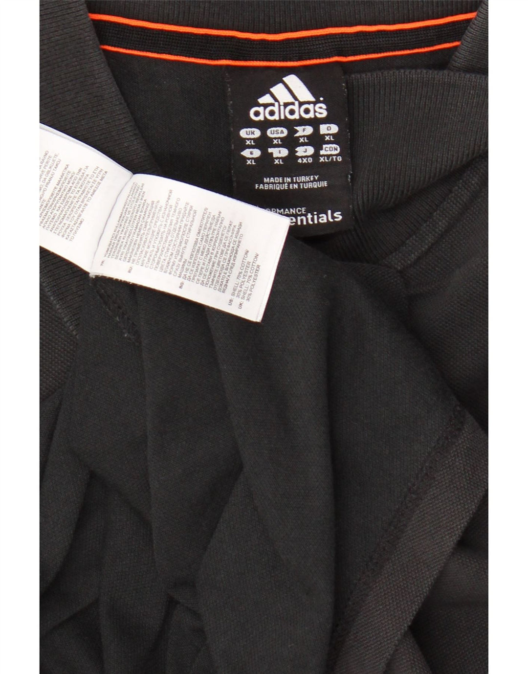 Ανδρικό πουκάμισο Adidas Climalite Polo XL Μαύρο βαμβακερό