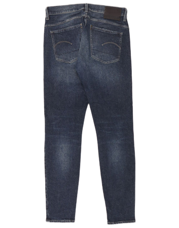 G-Star Womens Distressed Slim Jeans W28 L30 Blue Cotton
