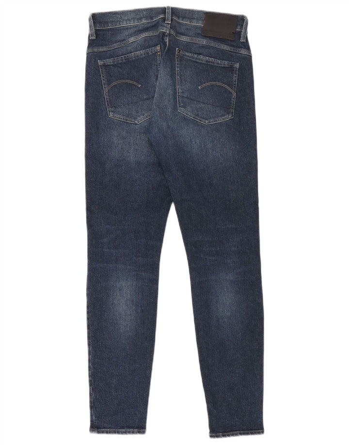 G-Star Womens Distressed Slim Jeans W28 L30 Blue Cotton