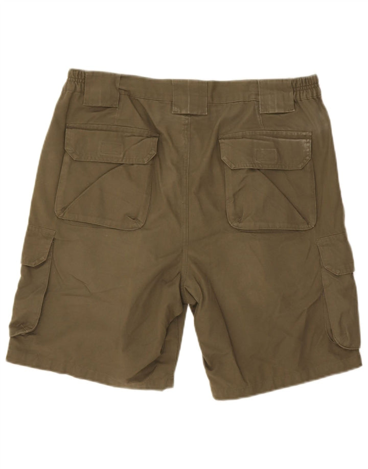 Zara Ανδρικό Σορτς Cargo EU 42 Large W32 Χακί Βαμβακερό