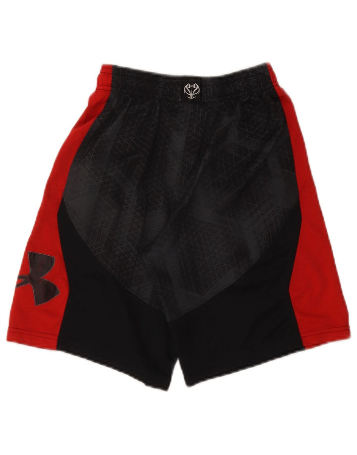 UNDER Armour Boys Heat Gear Sport σορτς 9-10 ετών Μεσαίο μαύρο γεωμετρικό