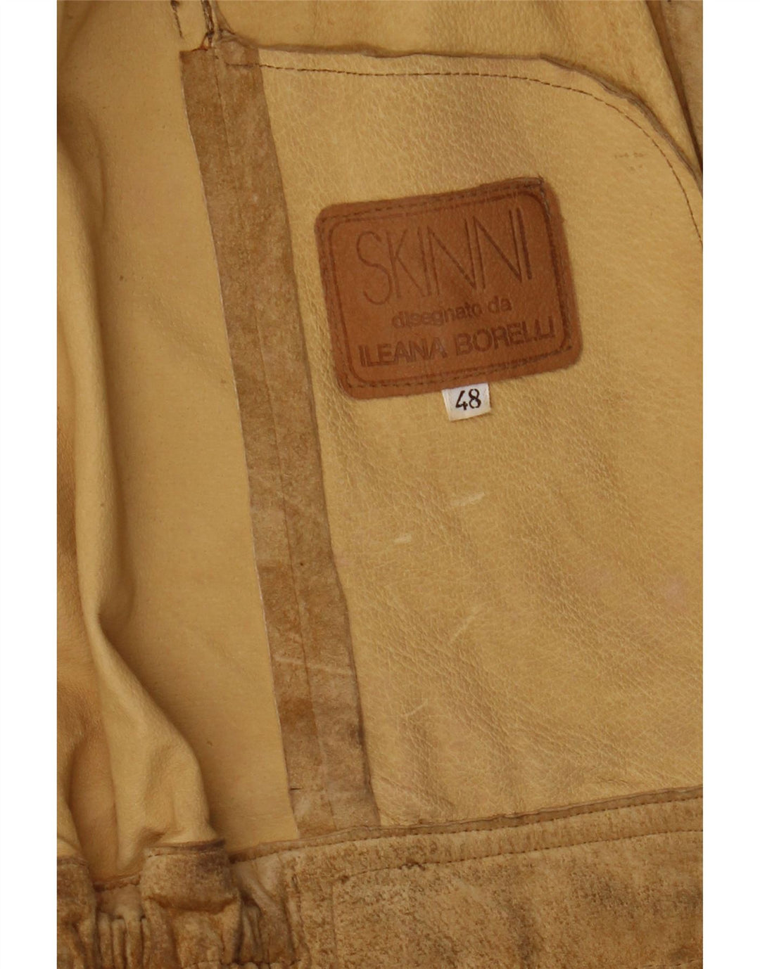 Skinni Γυναικείο Suede Jacket IT 48 XL Beige