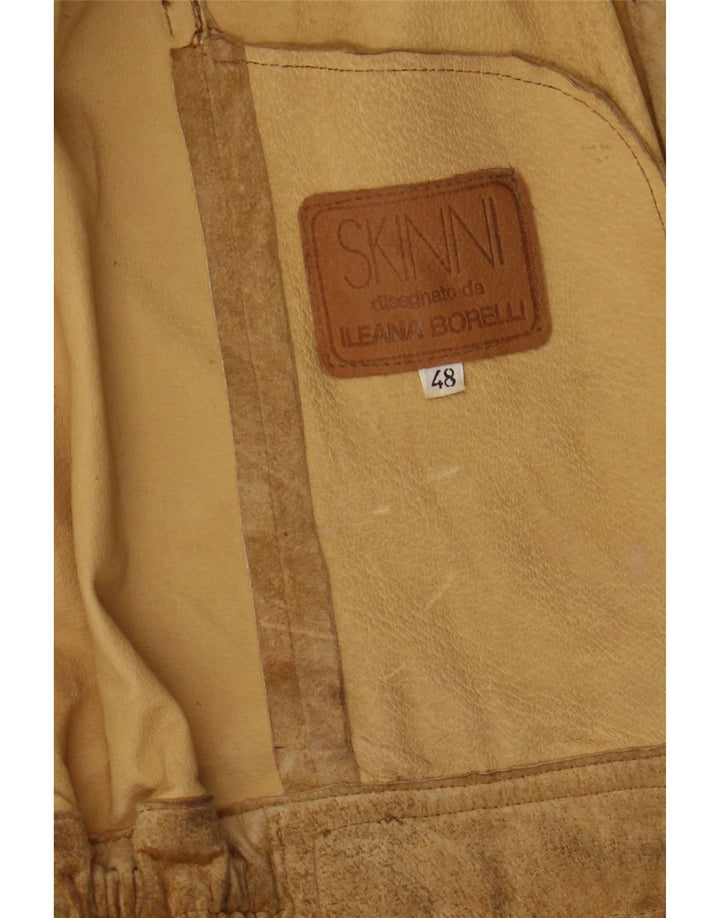 Skinni Γυναικείο Suede Jacket IT 48 XL Beige