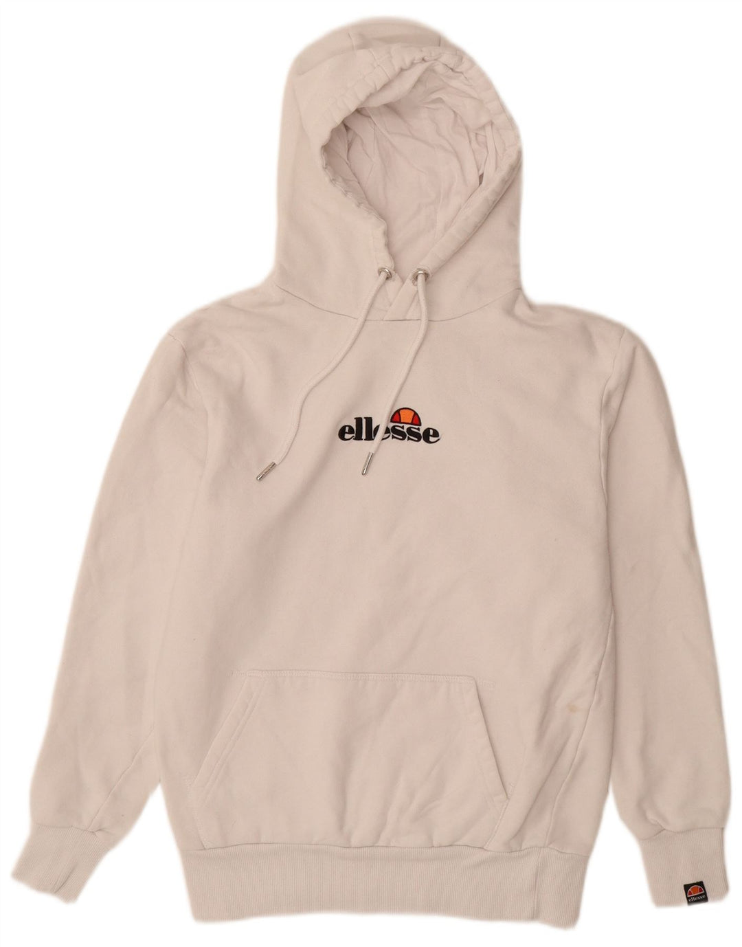 ELLESSE Ανδρικό γραφικό μπλουζάκι με κουκούλα, μικρό σε λευκό βαμβακερό