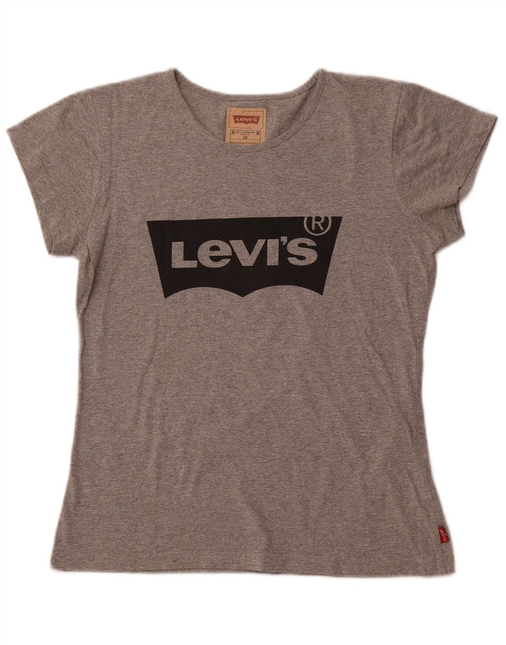 Γραφικό T-Shirt για κορίτσια LEVI'S Top 15-16 ετών Γκρι Πολυεστέρας
