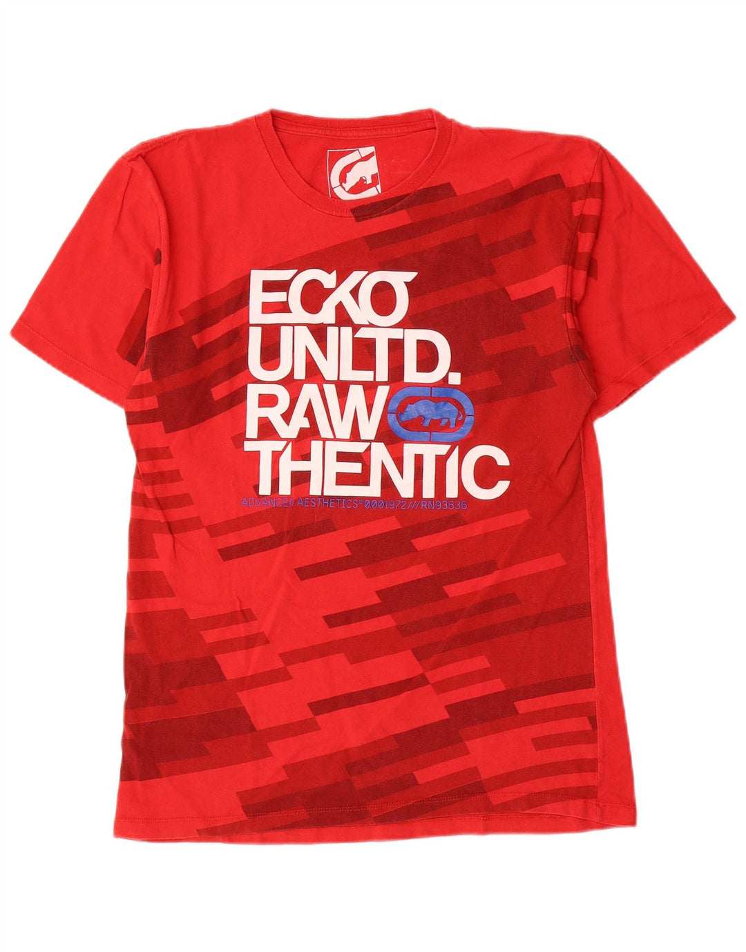 Ecko Unltd Ανδρικό γραφικό T-Shirt Top Μικρό κόκκινο γεωμετρικό βαμβακερό