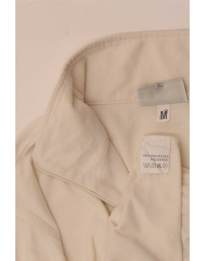 Asics Γυναικείο φερμουάρ Fleece Jumper UK 14 Medium White Polyester