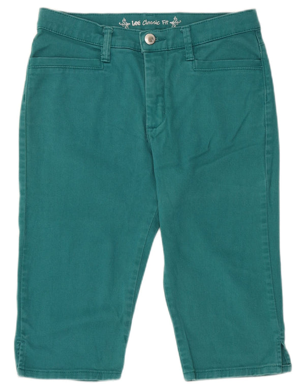 Γυναικείο τζιν σορτς Lee Classic Fit US 8 Medium W30 Πράσινο βαμβακερό