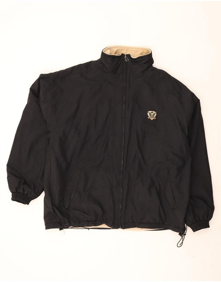 Chiemsee Mens Oversized Windbreaker Jacket UK 42 XL Black Polyester