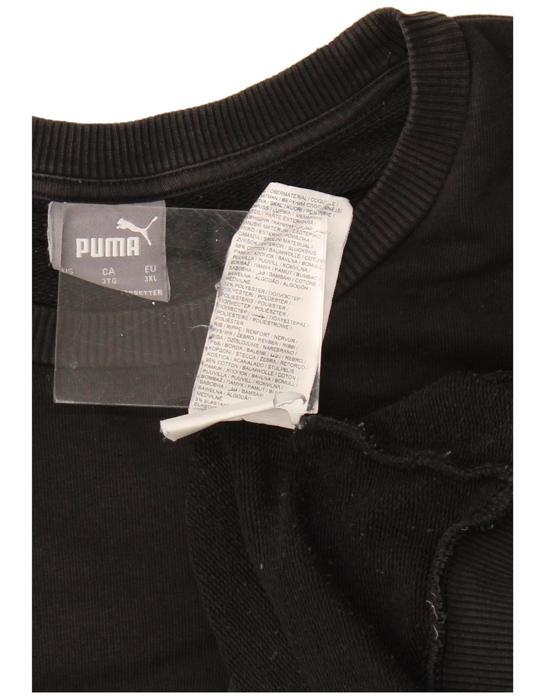 Ανδρικό γραφικό φούτερ PUMA Jumper 3XL Μαύρο βαμβακερό