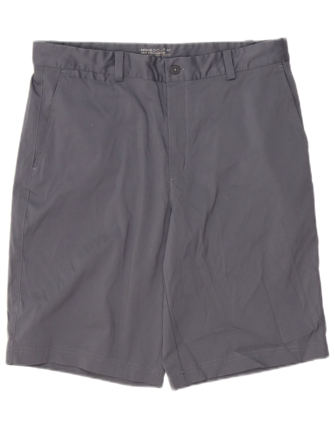 Ανδρικό σορτς Chino Nike Dri Fit W32 από μεσαίο γκρι πολυεστέρα