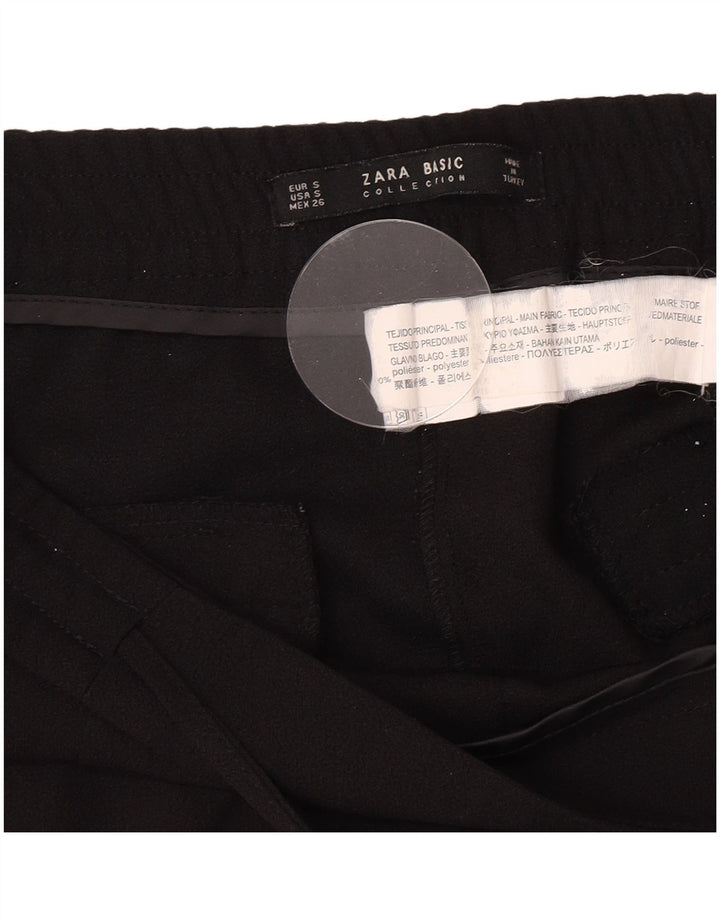 Zara Γυναικείο Slim παντελόνι Chino Small W30 L27 Μαύρο Πολυεστέρα