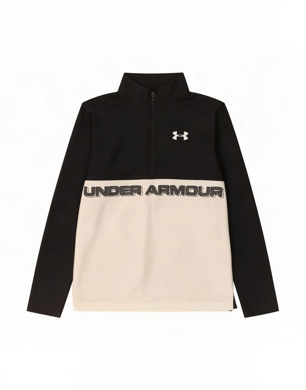 Under Armour Boys Graphic Pullover Tracksuit Top 11-12 Years Large Black
