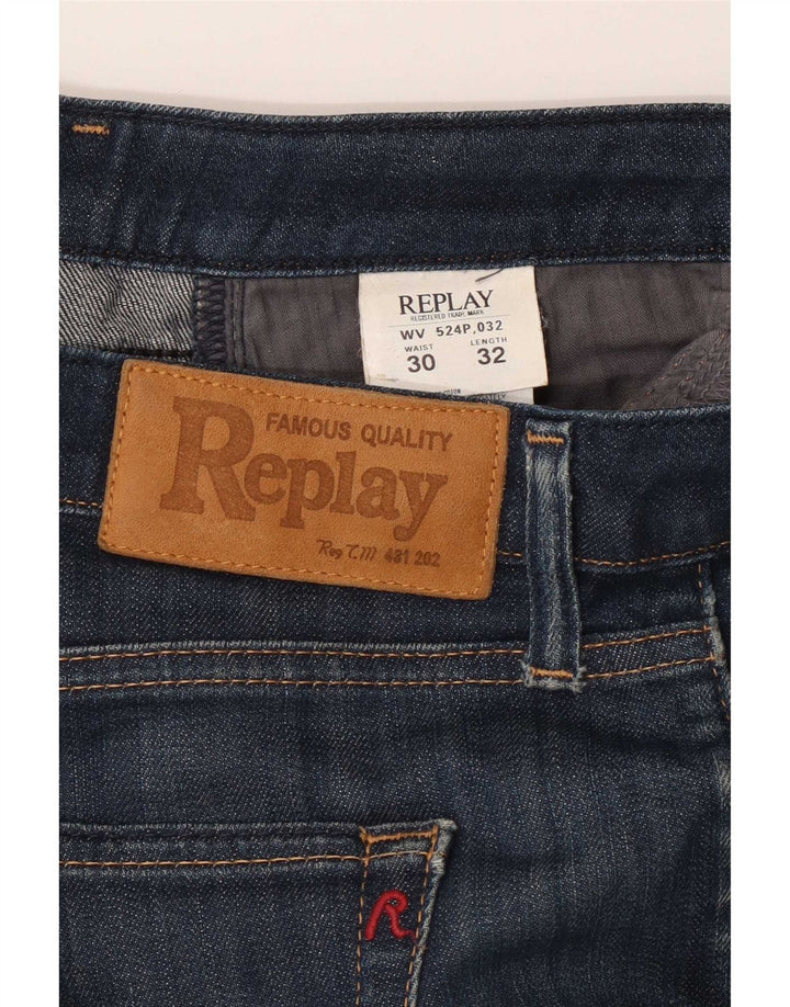 Replay Γυναικείο Bootcut Jeans W30 L32 Navy Blue Cotton