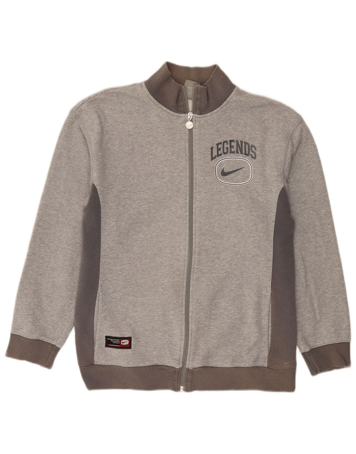 Μπουφάν NIKE Boys Graphic αθλητική φόρμα 13-14 ετών XL Grey Colourblock